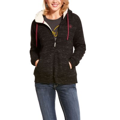 Ariat Fleece Siyah Sweatshirt Bayan (17667-594)